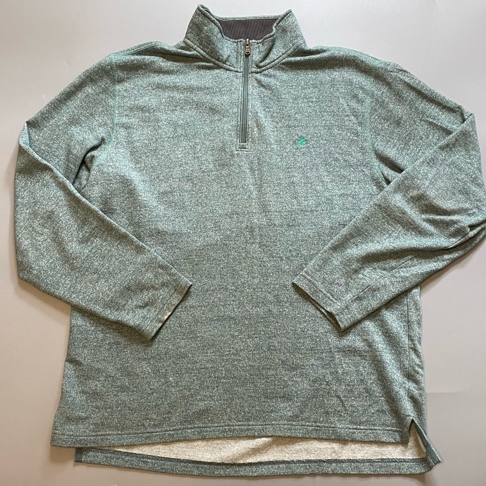 IZOD Lacoste Popover Pullover Quarter Zip Sweater SIZE L XL